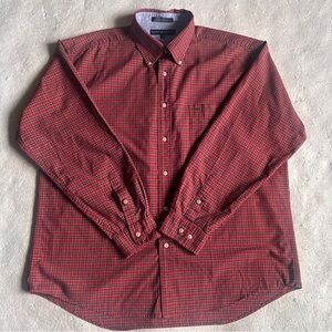 Tommy Hilfiger Red Plaid Button Down Shirt